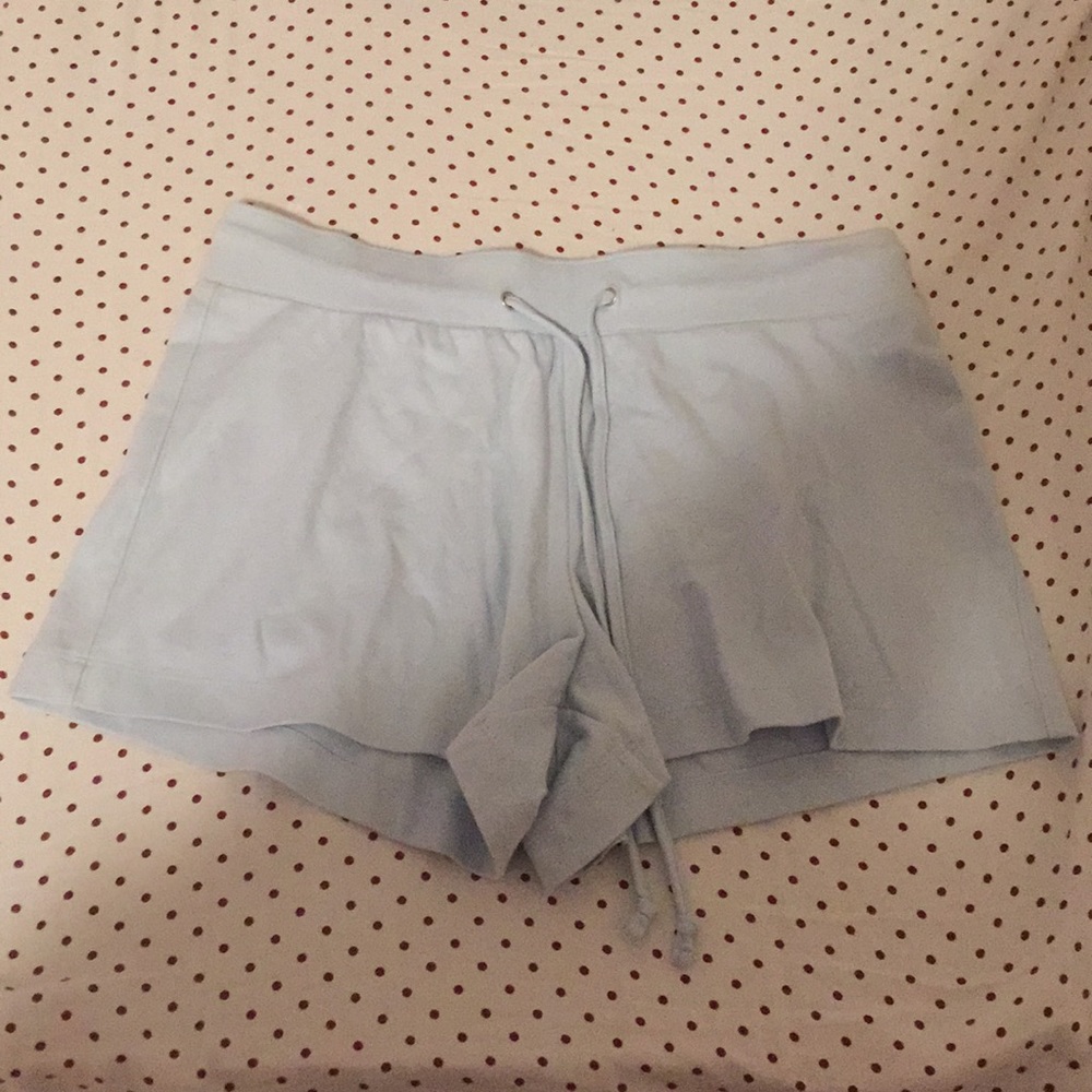 Light Blue Cotton Shorts